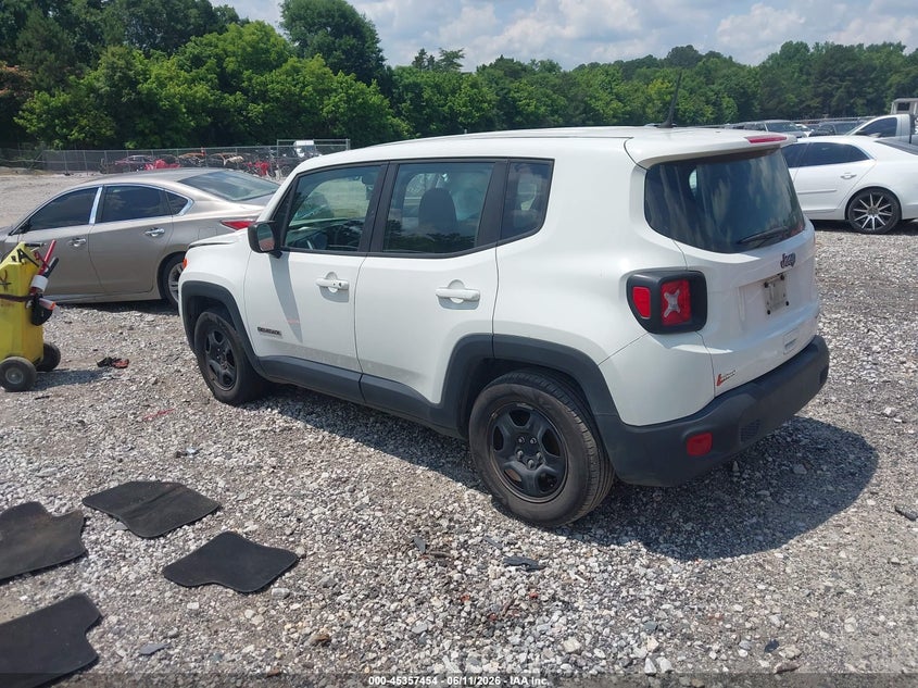 2020 Jeep Renegade VIN ZACNJAAB2LPK94571 IAAI salvage auction — ENGINE DAMAGE, Salvage (Georgia), sold $1,275 on 2026-08-14 (photo 3)