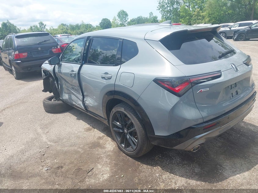 2025 Acura Adx VIN 3HDSA2H72SM703875 IAAI salvage auction — LEFT SIDE, Salvage (Ohio), sold $7,800 on 2026-07-21 (photo 3)
