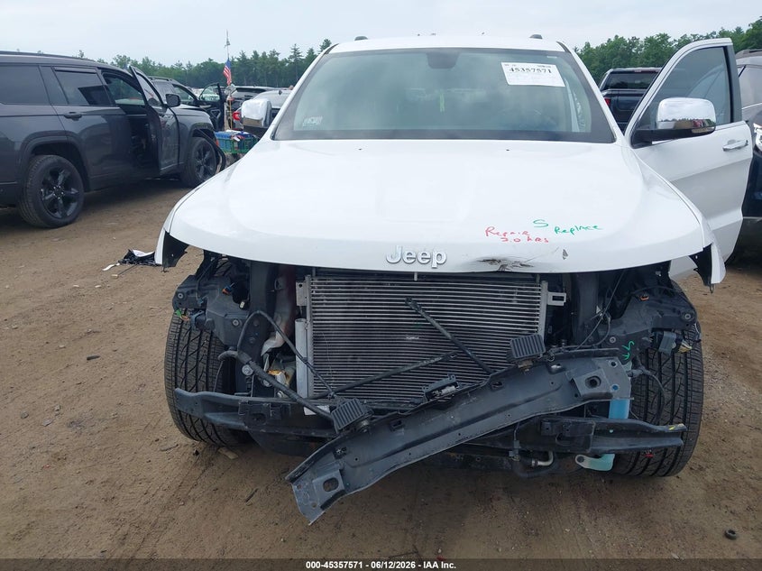 2015 Jeep Grand cherokee VIN 1C4RJFBG8FC905479 IAAI salvage auction — FRONT END, Salvage (Massachusetts), sold $1,600 on 2026-08-16 (photo 6)