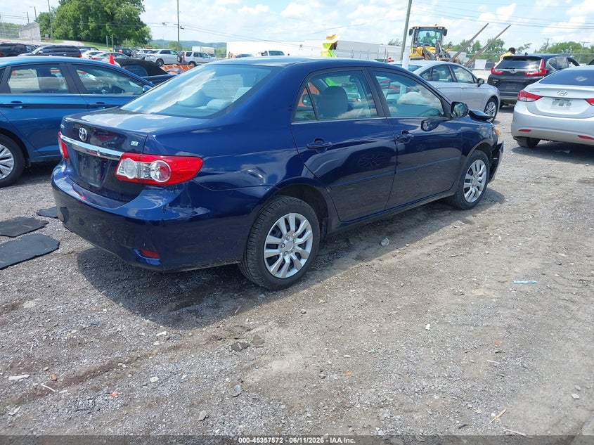 2013 Toyota Corolla VIN 5YFBU4EE2DP115591 IAAI salvage auction — FRONT END, Salvage (Tennessee), sold $1,200 on 2026-07-16 (photo 4)