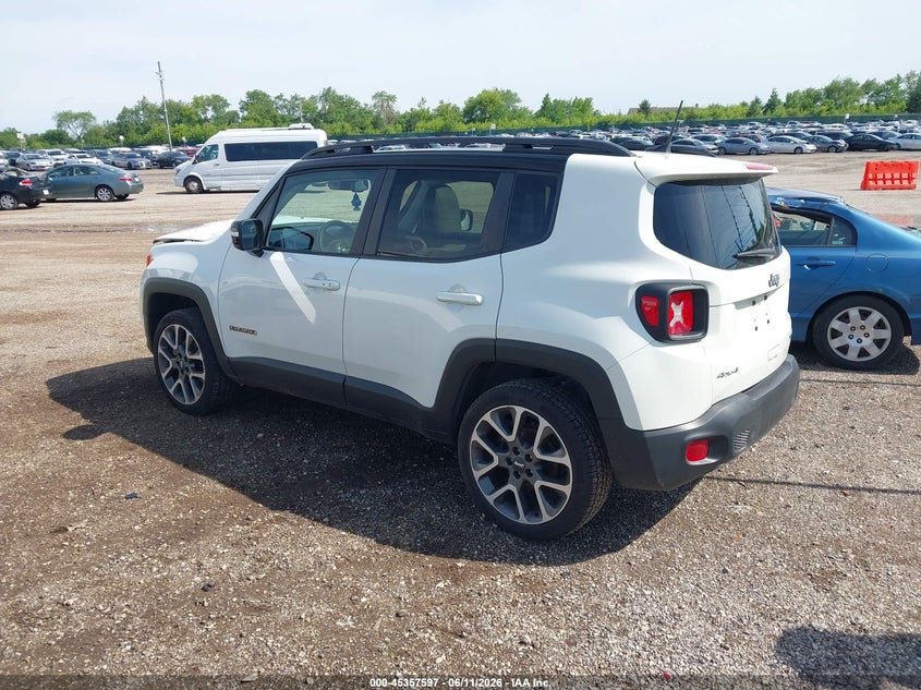 2022 Jeep Renegade VIN ZACNJDD11NPN52599 IAAI salvage auction — FRONT END, Salvage (Illinois), sold $3,700 on 2026-07-22 (photo 3)