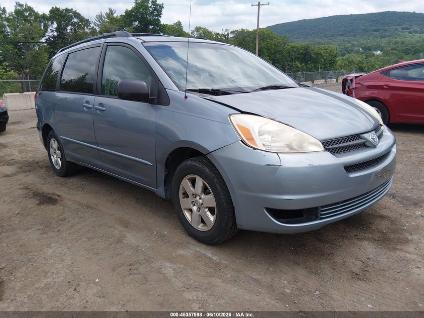 2004 Toyota Sienna VIN 5TDZA23C34S115216 IAAI salvage auction — NORMAL WEAR, Clear (New Jersey), sold $950 on 2026-07-09 (photo 1)