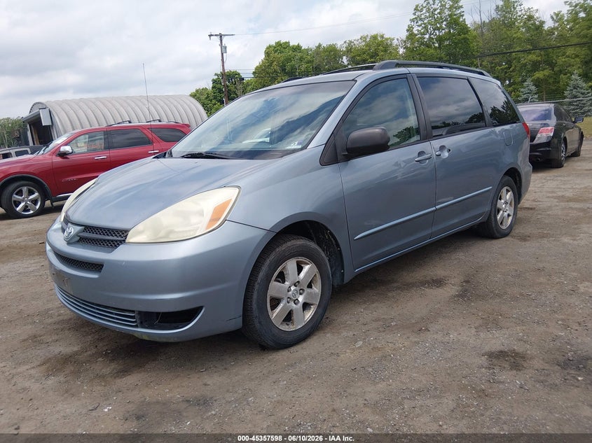 2004 Toyota Sienna VIN 5TDZA23C34S115216 IAAI salvage auction — NORMAL WEAR, Clear (New Jersey), sold $950 on 2026-07-09 (photo 2)