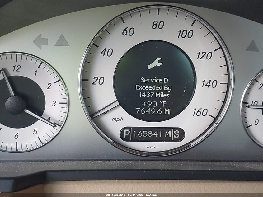 2008 Mercedes-benz E-class VIN WDBUF56X48B255623 IAAI salvage auction — RIGHT SIDE, Salvage (Georgia), sold $1,000 on 2026-07-14 (photo 7)