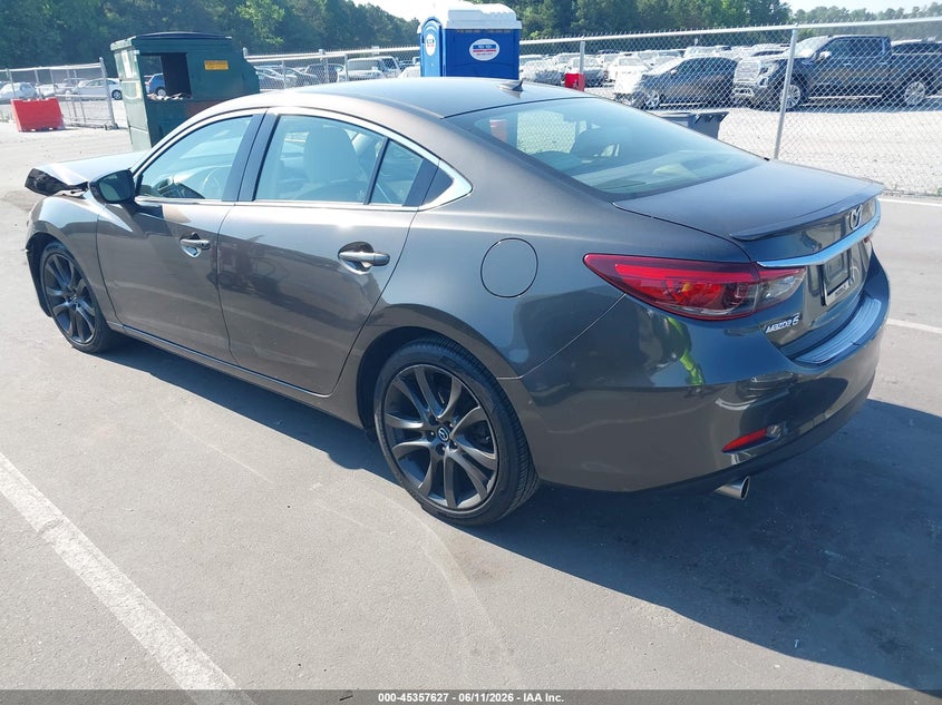 2016 Mazda 6 VIN JM1GJ1W58G1406987 IAAI salvage auction — FRONT END, Salvage (North Carolina), sold $650 on 2026-07-15 (photo 3)