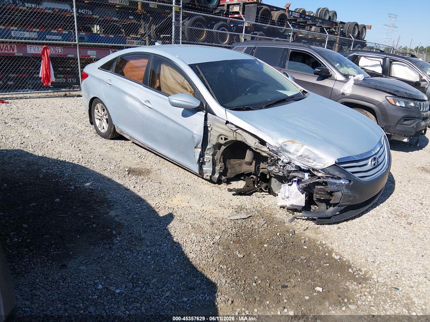 2013 Hyundai Sonata VIN 5NPEB4AC0DH690471 IAAI salvage auction — RIGHT FRONT, Salvage (Georgia), sold $450 on 2026-08-01 (photo 1)