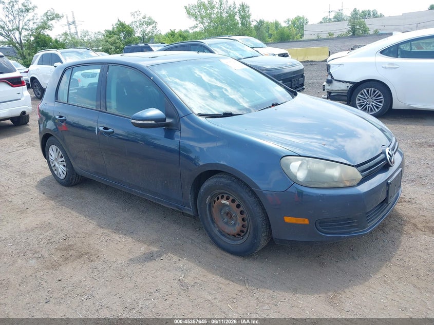 2010 Volkswagen Golf VIN WVWDB7AJ9AW363861 IAAI salvage auction — NORMAL WEAR, Clear (New York), sold $425 on 2026-07-14 (photo 1)