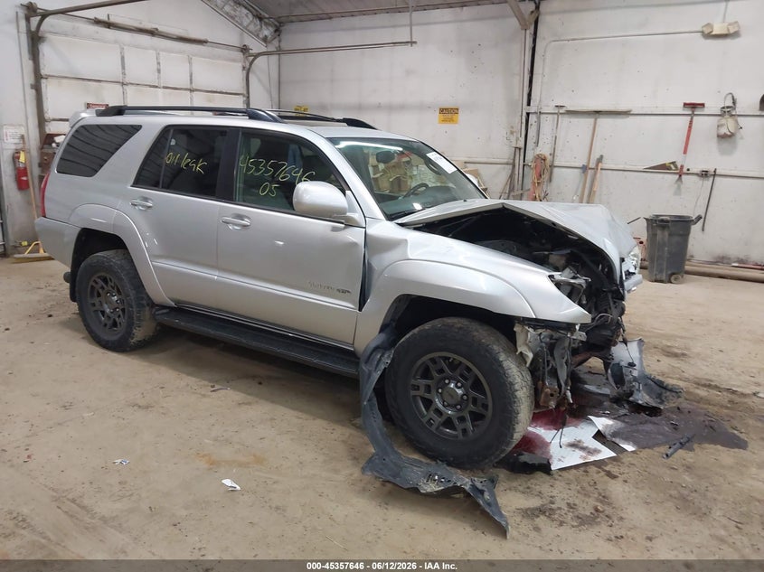 2005 Toyota 4runner VIN JTEBT17R450050347 IAAI salvage auction — FRONT END, Salvage (Pennsylvania), sold $675 on 2026-07-23 (photo 1)