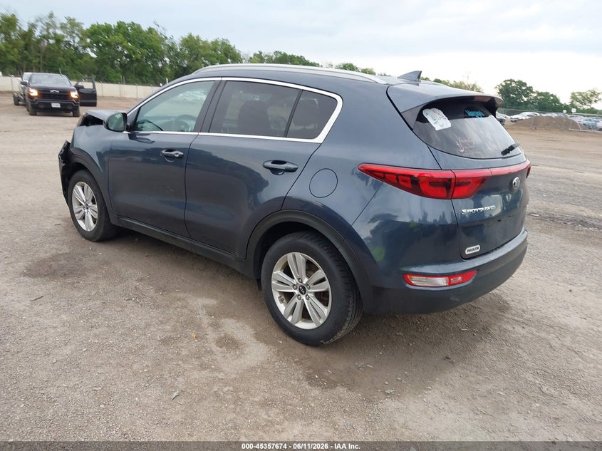 2017 Kia Sportage VIN KNDPM3AC3H7282912 IAAI salvage auction — FRONT END, Wait Title, sold $1,950 on 2026-08-01 (photo 3)