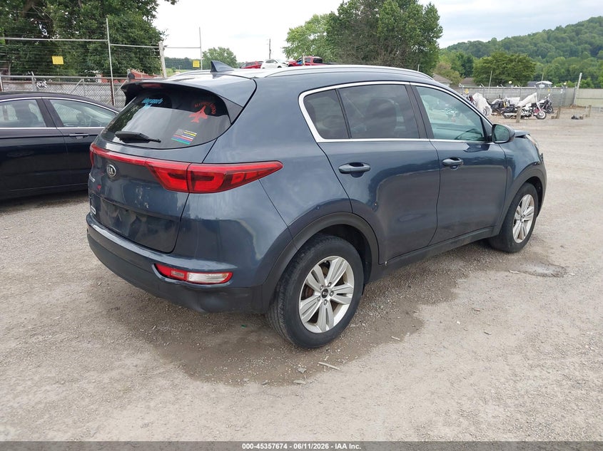 2017 Kia Sportage VIN KNDPM3AC3H7282912 IAAI salvage auction — FRONT END, Wait Title, sold $1,950 on 2026-08-01 (photo 4)
