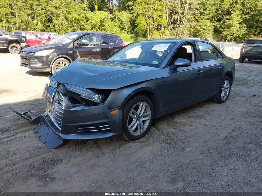 2017 Audi A4 VIN WAUANAF40HN035588 IAAI salvage auction — FRONT END, Salvage (Vermont), sold $1,100 on 2026-07-30 (photo 2)