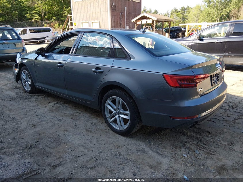 2017 Audi A4 VIN WAUANAF40HN035588 IAAI salvage auction — FRONT END, Salvage (Vermont), sold $1,100 on 2026-07-30 (photo 3)
