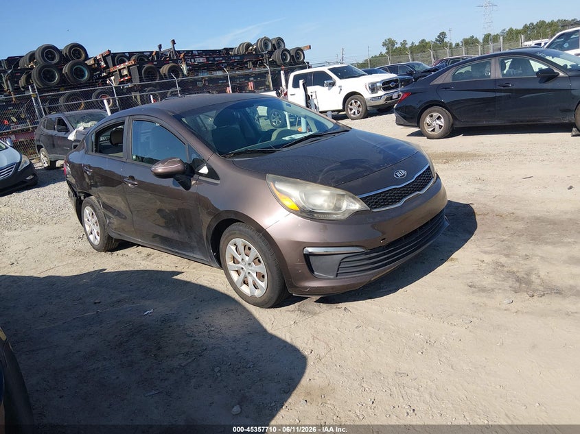2016 Kia Rio VIN KNADN4A30G6665276 IAAI salvage auction — REAR END, Salvage (Georgia), sold $800 on 2026-07-17 (photo 1)