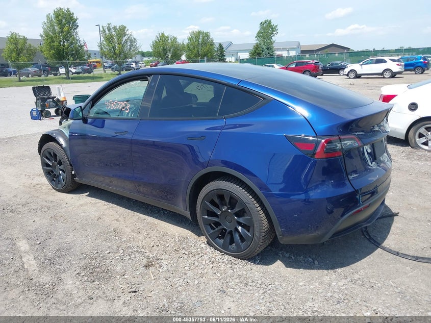 2023 Tesla Model y VIN 7SAYGDEE5PF692281 IAAI salvage auction — FRONT END, Mv-907A (New York), sold $9,250 on 2026-07-30 (photo 3)
