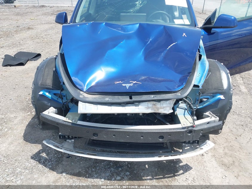 2023 Tesla Model y VIN 7SAYGDEE5PF692281 IAAI salvage auction — FRONT END, Mv-907A (New York), sold $9,250 on 2026-07-30 (photo 6)