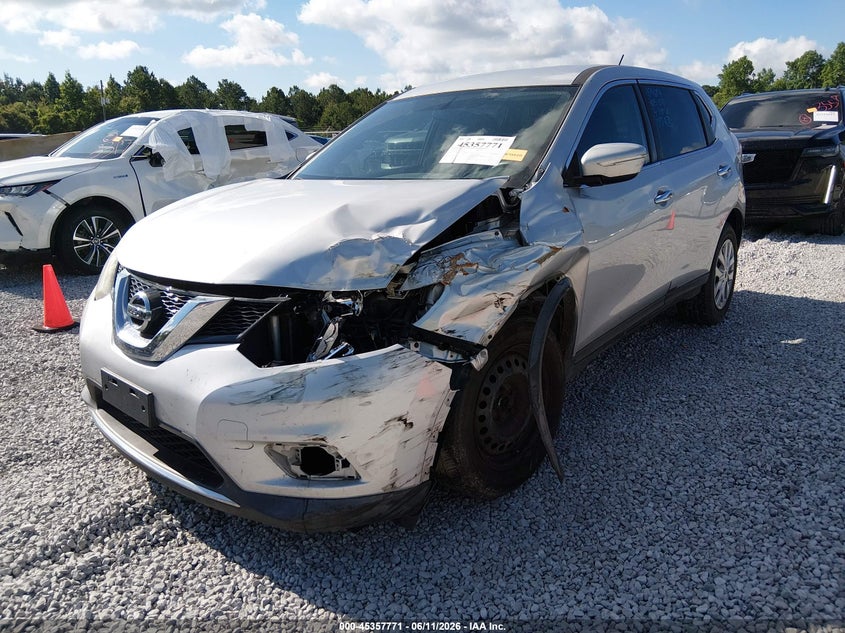2015 Nissan Rogue VIN KNMAT2MT2FP541742 IAAI salvage auction — LEFT FRONT, Salvage (Alabama), sold $25 on 2026-07-30 (photo 2)