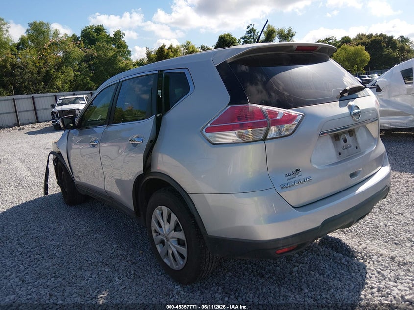 2015 Nissan Rogue VIN KNMAT2MT2FP541742 IAAI salvage auction — LEFT FRONT, Salvage (Alabama), sold $25 on 2026-07-30 (photo 3)