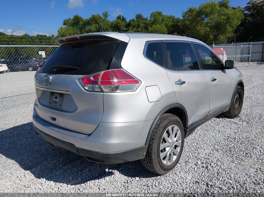 2015 Nissan Rogue VIN KNMAT2MT2FP541742 IAAI salvage auction — LEFT FRONT, Salvage (Alabama), sold $25 on 2026-07-30 (photo 4)