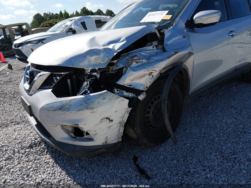 2015 Nissan Rogue VIN KNMAT2MT2FP541742 IAAI salvage auction — LEFT FRONT, Salvage (Alabama), sold $25 on 2026-07-30 (photo 6)