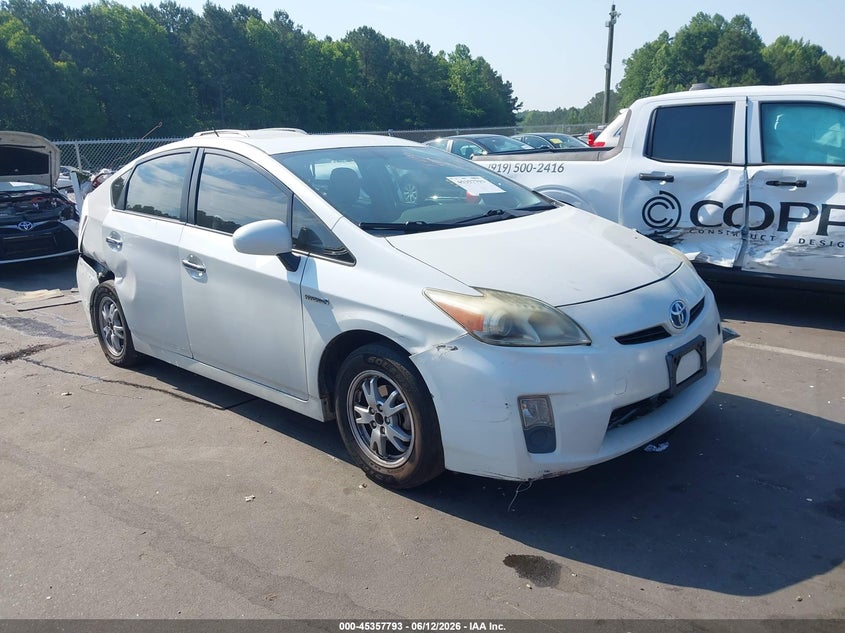 2010 Toyota Prius VIN JTDKN3DU2A0208620 IAAI salvage auction — LEFT & RIGHT, Salvage (North Carolina), sold $900 on 2026-07-08 (photo 1)