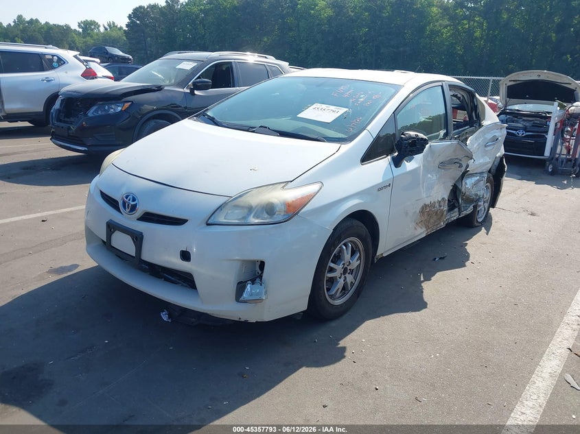 2010 Toyota Prius VIN JTDKN3DU2A0208620 IAAI salvage auction — LEFT & RIGHT, Salvage (North Carolina), sold $900 on 2026-07-08 (photo 2)