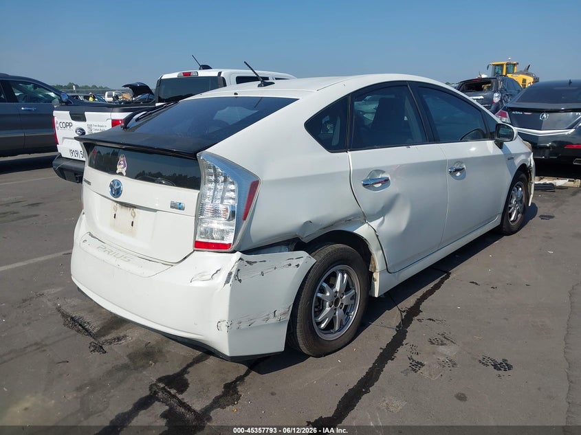 2010 Toyota Prius VIN JTDKN3DU2A0208620 IAAI salvage auction — LEFT & RIGHT, Salvage (North Carolina), sold $900 on 2026-07-08 (photo 4)