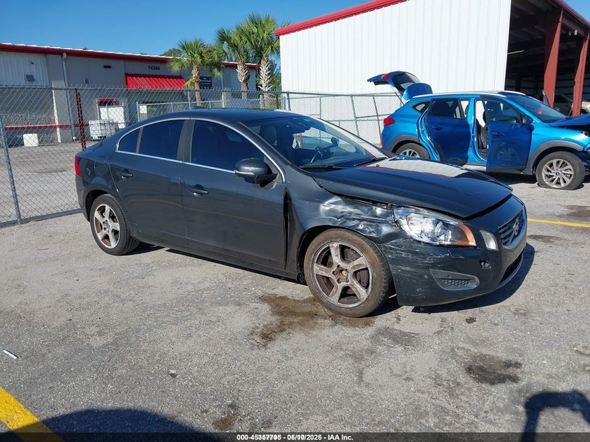 2013 Volvo S60 VIN YV1612FS4D2186139 IAAI salvage auction — LEFT FRONT, Salvage (Florida), sold $300 on 2026-07-27 (photo 1)