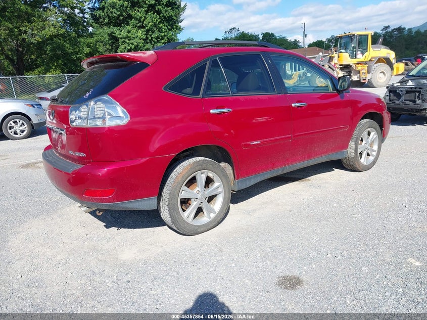 2008 Lexus Rx 400h VIN JTJHW31U382858631 IAAI salvage auction — NORMAL WEAR, Clear (Virginia), sold $575 on 2026-07-07 (photo 4)