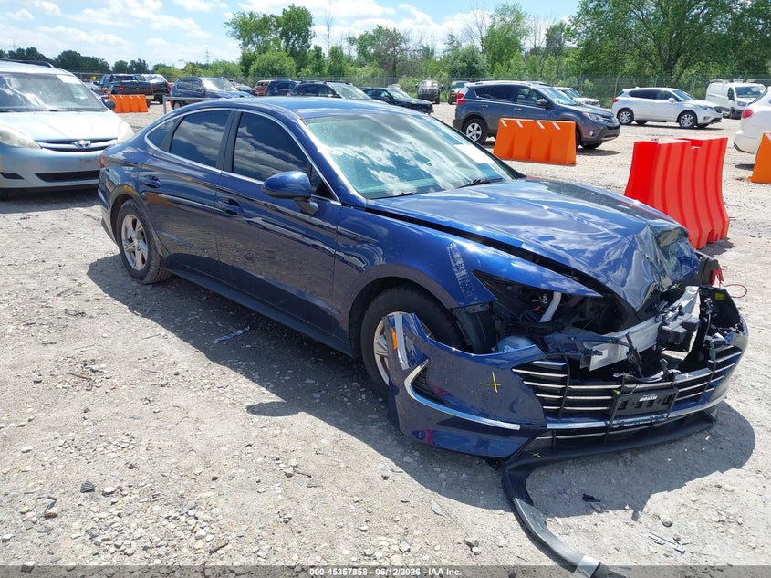 2021 Hyundai Sonata VIN 5NPEG4JA8MH116197 IAAI salvage auction — FRONT END, Salvage Title, sold $1,250 on 2026-07-30 (photo 1)