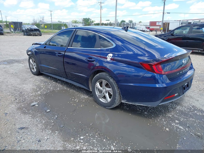 2021 Hyundai Sonata VIN 5NPEG4JA8MH116197 IAAI salvage auction — FRONT END, Salvage Title, sold $1,250 on 2026-07-30 (photo 3)