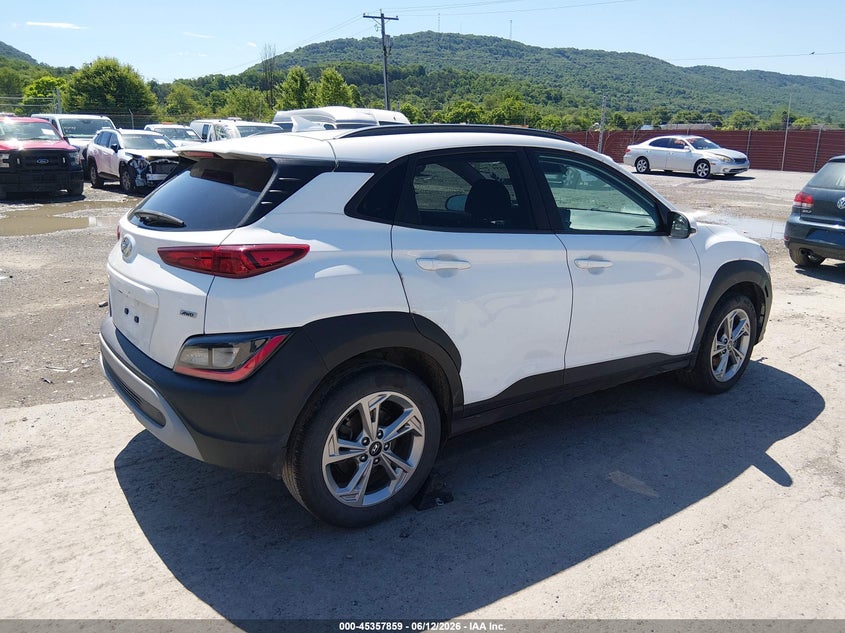 2023 Hyundai Kona VIN KM8K3CAB8PU968590 IAAI salvage auction — UNDERCARRIAGE, Salvage Title, sold $5,800 on 2026-07-24 (photo 4)