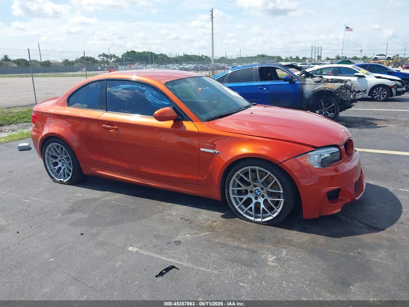 2011 BMW 1 series VIN WBSUR9C59BVP76337 IAAI salvage auction — LEFT FRONT, Rebuildable (Florida), sold $27,100 on 2026-07-16 (photo 1)