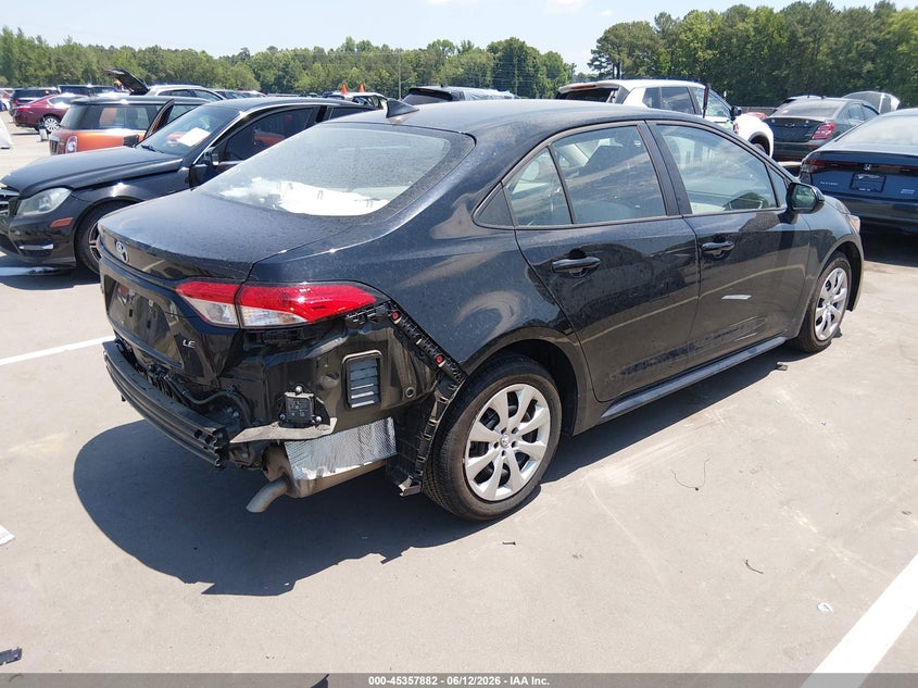 2025 Toyota Corolla VIN 5YFB4MDE5SP287807 IAAI salvage auction — LEFT REAR, Salvage Title, sold $25 on 2026-07-29 (photo 4)