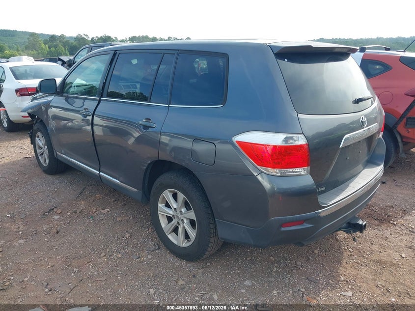 2013 Toyota Highlander VIN 5TDZA3EH6DS046195 IAAI salvage auction — FRONT END, Salvage (Alabama), sold $2,325 on 2026-07-15 (photo 3)