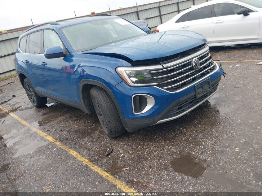 2025 Volkswagen Atlas VIN 1V2JR2CA4SC520924 IAAI salvage auction — LEFT FRONT, Salvage Title, sold $8,600 on 2026-07-24 (photo 1)