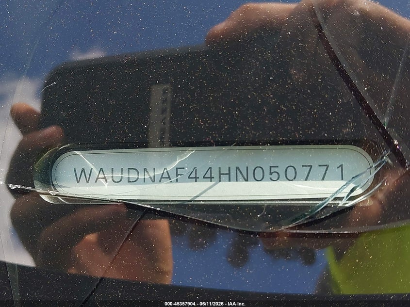 2017 Audi A4 VIN WAUDNAF44HN050771 IAAI salvage auction — LEFT SIDE, Salvage (Ohio), sold $25 on 2026-07-28 (photo 9)