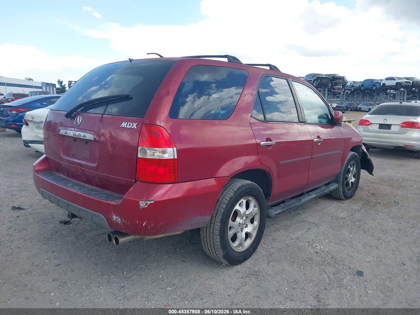 2002 Acura Mdx VIN 2HNYD18832H501805 IAAI salvage auction — FRONT END, Rebuildable (Florida), sold $350 on 2026-07-09 (photo 4)