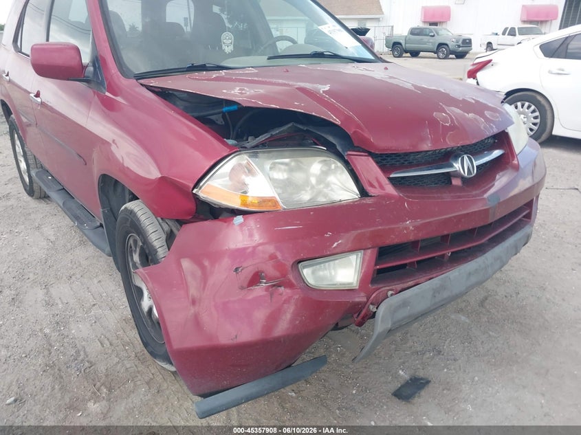 2002 Acura Mdx VIN 2HNYD18832H501805 IAAI salvage auction — FRONT END, Rebuildable (Florida), sold $350 on 2026-07-09 (photo 6)