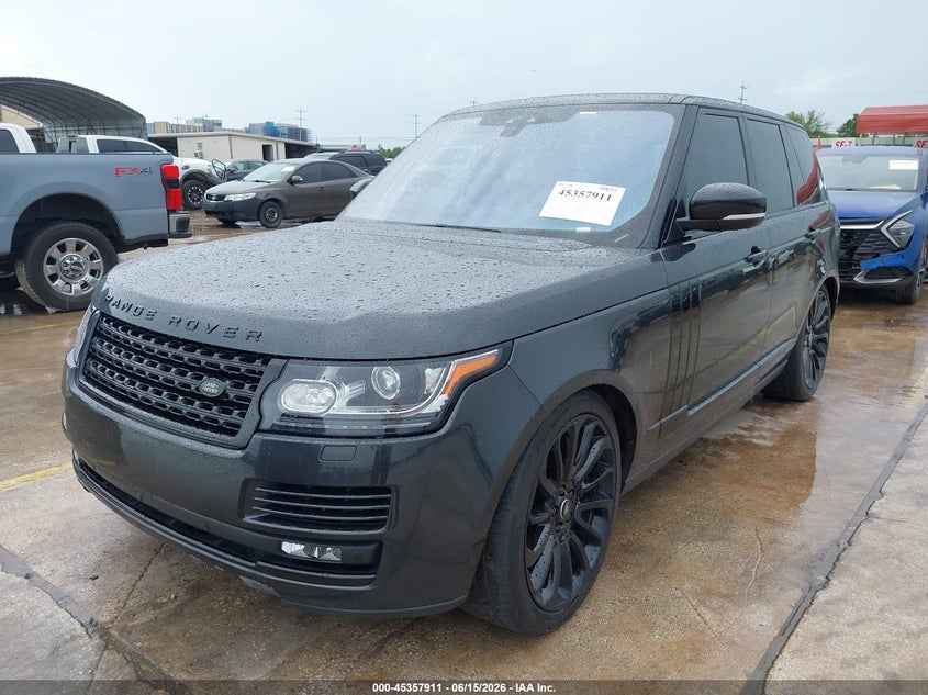 2017 Land rover RANGE ROVER VIN SALGS2FE2HA354091 IAAI salvage auction — ENGINE DAMAGE, Salvage Title, sold $3,000 on 2026-09-08 (photo 2)