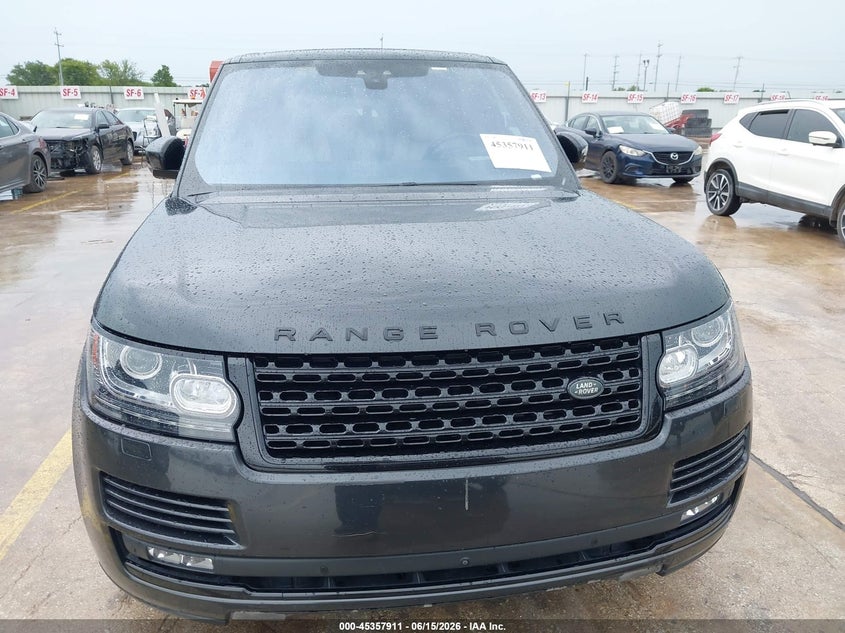 2017 Land rover RANGE ROVER VIN SALGS2FE2HA354091 IAAI salvage auction — ENGINE DAMAGE, Salvage Title, sold $3,000 on 2026-09-08 (photo 6)