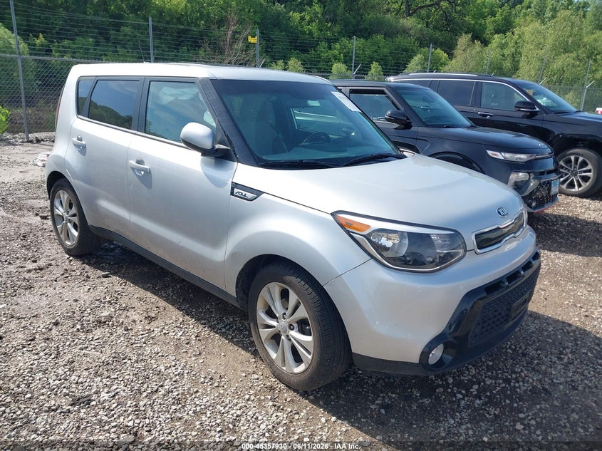 2016 Kia Soul VIN KNDJP3A52G7855473 IAAI salvage auction — LEFT SIDE, Salvage (Illinois), sold $975 on 2026-07-22 (photo 1)
