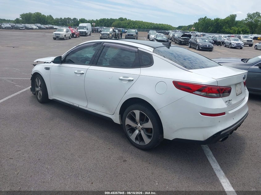 2019 Kia Optima VIN 5XXGT4L38KG287091 IAAI salvage auction — FRONT END, Salvage (Tennessee), sold $600 on 2026-07-14 (photo 3)