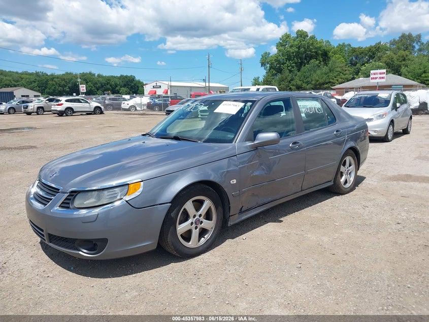 2007 Saab 9-5 VIN YS3EH49G273519493 IAAI salvage auction — LEFT SIDE, Clear (Indiana), sold $350 on 2026-07-28 (photo 2)