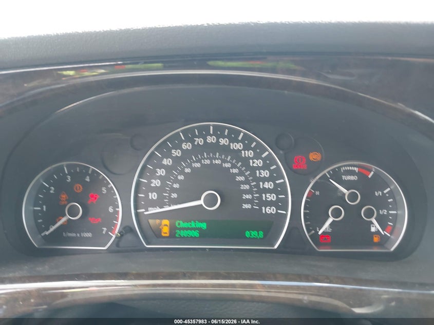 2007 Saab 9-5 VIN YS3EH49G273519493 IAAI salvage auction — LEFT SIDE, Clear (Indiana), sold $350 on 2026-07-28 (photo 7)