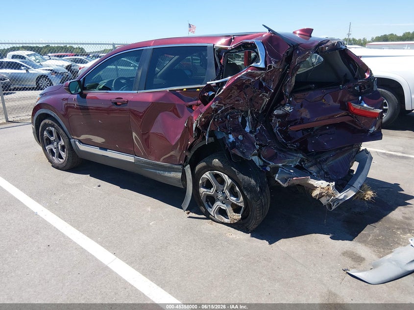 2017 Honda Cr-v VIN 7FARW1H52HE006444 IAAI salvage auction — REAR END, Salvage (North Carolina), sold $4,775 on 2026-07-15 (photo 3)