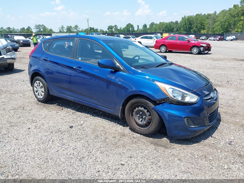 2015 Hyundai Accent VIN KMHCT5AE4FU232156 IAAI salvage auction — FRONT END, Salvage (South Carolina), sold $500 on 2026-07-29 (photo 1)