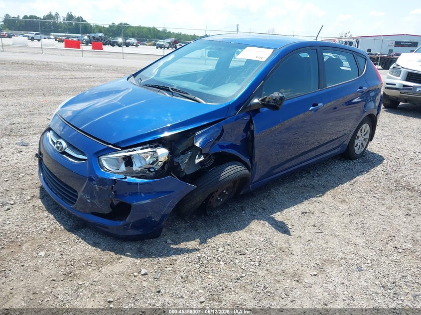 2015 Hyundai Accent VIN KMHCT5AE4FU232156 IAAI salvage auction — FRONT END, Salvage (South Carolina), sold $500 on 2026-07-29 (photo 2)