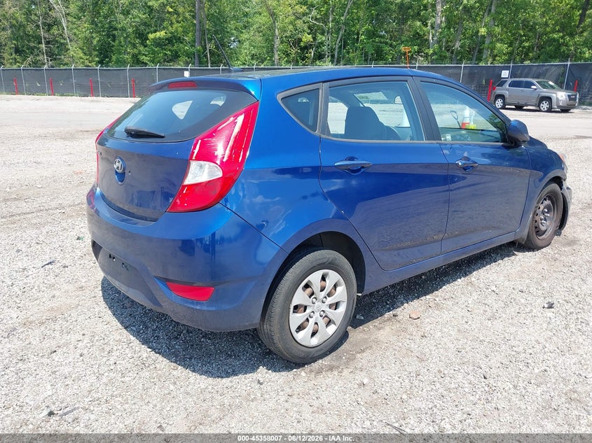 2015 Hyundai Accent VIN KMHCT5AE4FU232156 IAAI salvage auction — FRONT END, Salvage (South Carolina), sold $500 on 2026-07-29 (photo 4)