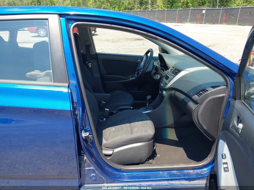 2015 Hyundai Accent VIN KMHCT5AE4FU232156 IAAI salvage auction — FRONT END, Salvage (South Carolina), sold $500 on 2026-07-29 (photo 5)