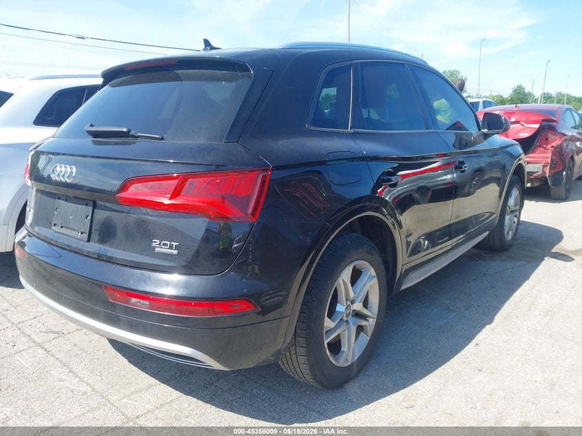 2018 Audi Q5 VIN WA1ANAFY2J2009095 IAAI salvage auction — FRONT END, Salvage Title, sold $5,300 on 2026-07-17 (photo 4)